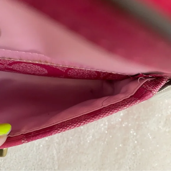 Coach Pink and White Mini Bag - Picture 12 of 16